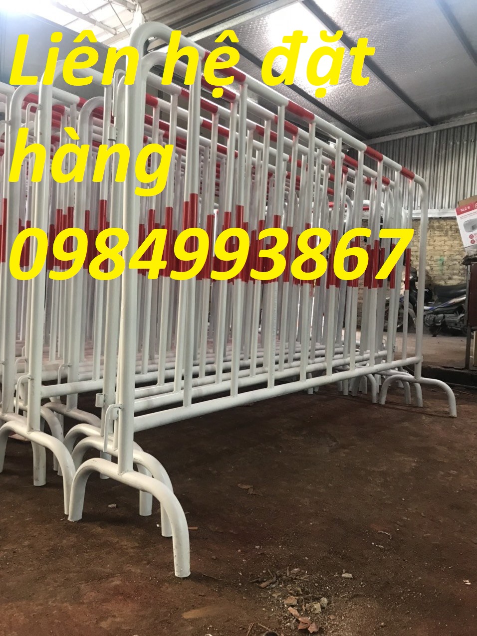 Khung hàng rào ngăn sự kiện ,kích thước 1m2 x2m màu sơn theo yêu cầu