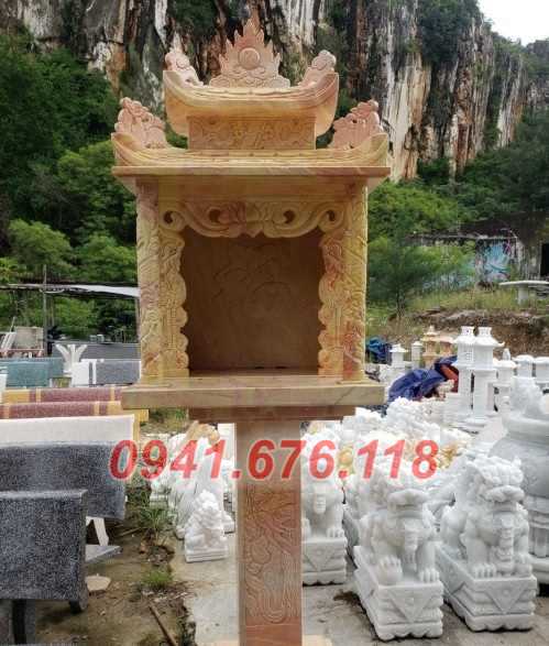 lai châu bán 606 bàn thờ ông thiên địa thần tài bằng đá miếu cây hương