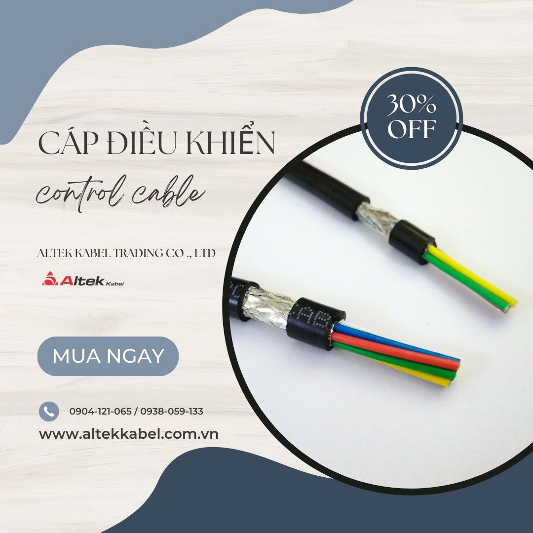 Cáp điều khiển / cáp tín hiệu quy cách 2/4/6/8 lõi x 0.22mm
