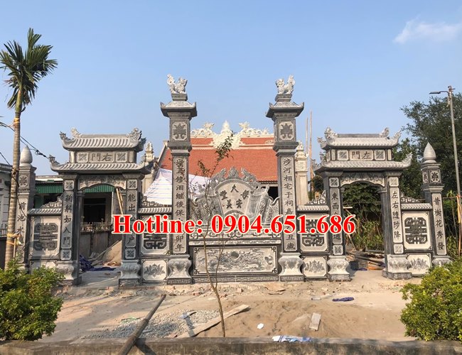 Thiết kế xây cổng đá cổng tam quan đá tại Bắc Ninh - Cổng đá Bắc Ninh
