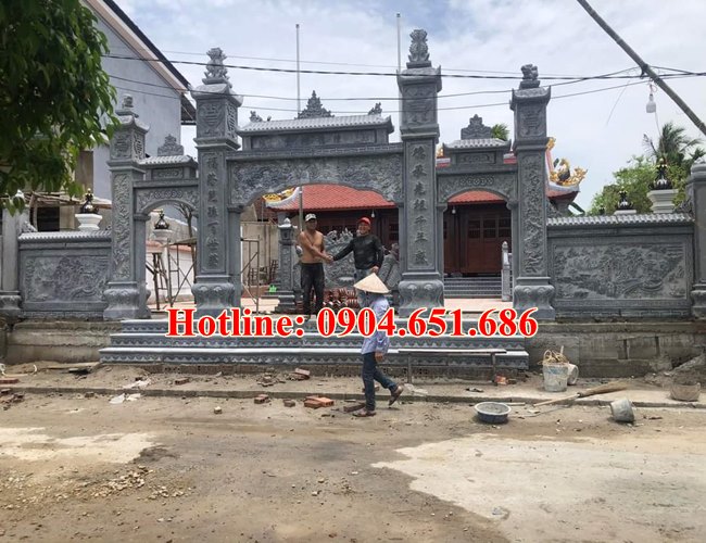Thiết kế xây cổng đá cổng tam quan đá tại Bắc Ninh - Cổng đá Bắc Ninh