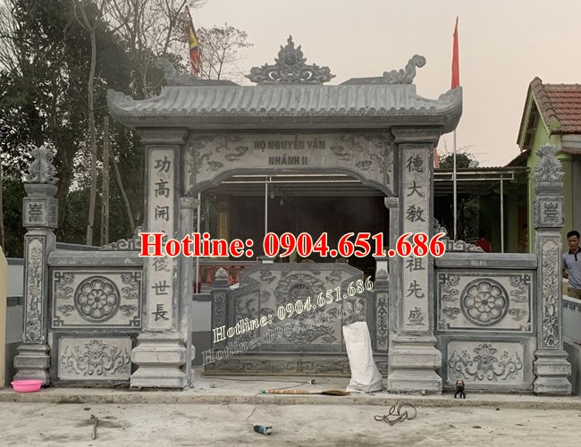 Thiết kế xây cổng đá cổng tam quan đá tại Bắc Ninh - Cổng đá Bắc Ninh