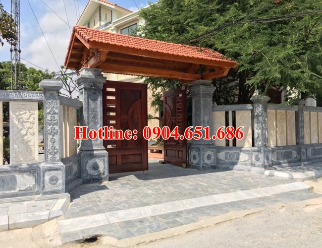 Thiết kế xây cổng đá cổng tam quan đá tại Bắc Ninh - Cổng đá Bắc Ninh