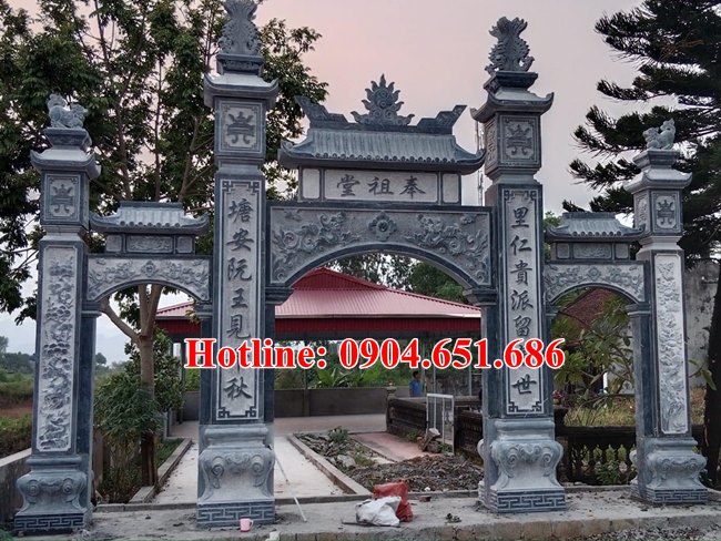 Thiết kế xây cổng đá cổng tam quan đá tại Bắc Ninh - Cổng đá Bắc Ninh