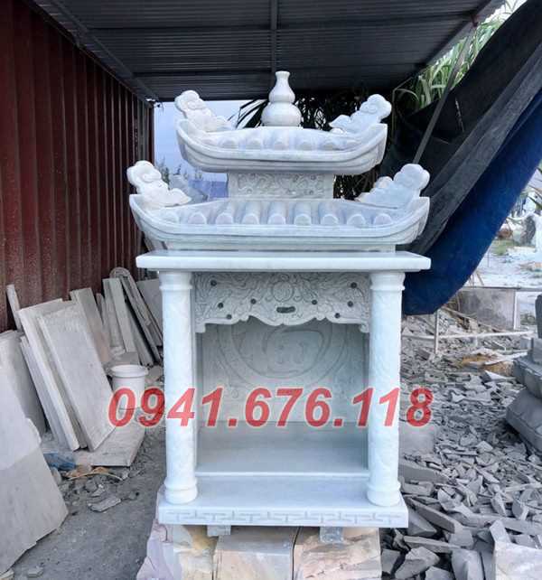 mẫu 321 bàn thờ thần tài ông thiên địa đá bán hải phòng cây hương mếu