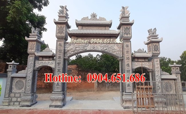 38 Mẫu cổng đá đẹp bán tại Hà Tĩnh - Thiết kế xây cổng nhà thờ họ