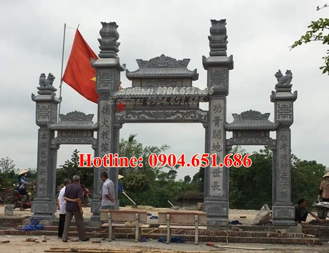 38 Mẫu cổng đá đẹp bán tại Hà Tĩnh - Thiết kế xây cổng nhà thờ họ