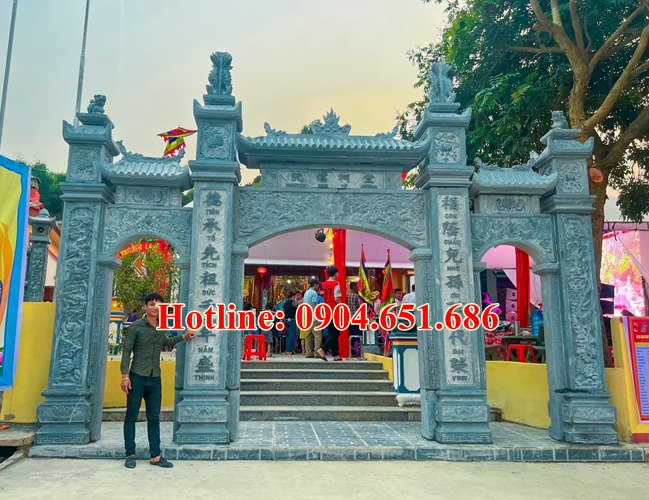 38 Mẫu cổng đá đẹp bán tại Hà Tĩnh - Thiết kế xây cổng nhà thờ họ