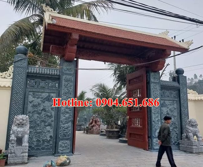 Mẫu cổng bằng đá khối tự nhiên đẹp bán tại Sài Gòn - Cổng đá tự nhiên