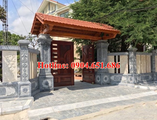 Mẫu cổng bằng đá khối tự nhiên đẹp bán tại Sài Gòn - Cổng đá tự nhiên