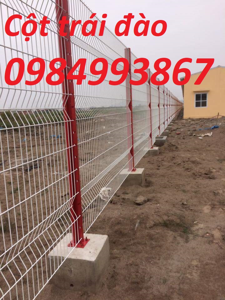 Cột trái đào ,hàng rào cột trái đào mạ kẽm sơn tĩnh điện