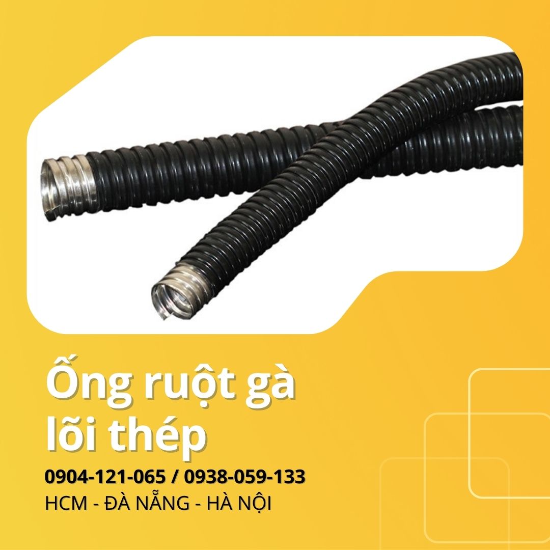 Ống ruột gà lõi thép bọc nhựa pvc / Ống kẽm đàn hồi bọc nhựa pvc