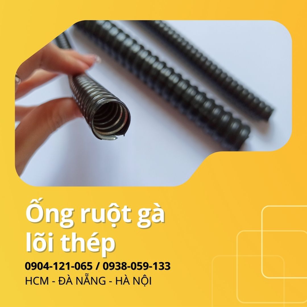Ống ruột gà lõi thép bọc nhựa pvc / Ống kẽm đàn hồi bọc nhựa pvc