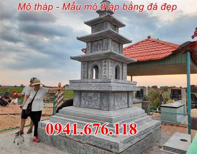 mẫu 4125 mộ đá đẹp bán tiền giang song thân phu thê ông bà bố mẹ