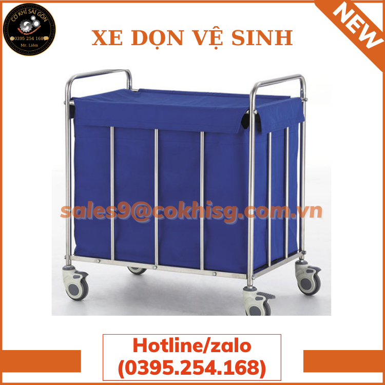 Xe dọn vệ sinh chuyên dùng trong bệnh viện