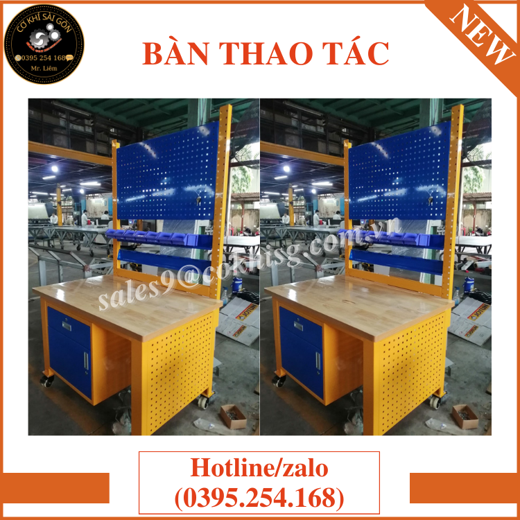 Bàn thao tác cơ khí chuyên dụng trong các kho xưởng công nghiệp