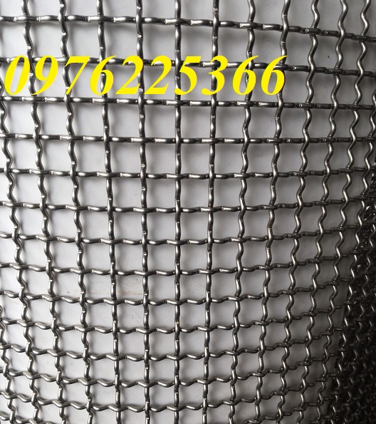 Bán lưới đan inox 304,lưới đan inox cán sóng ô vuông giá tốt