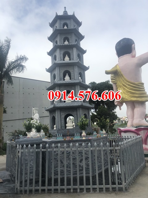 4242 tháp đá để thờ lưu giữ tro hài cốt sư bố mẹ ông đẹp bán trà vinh