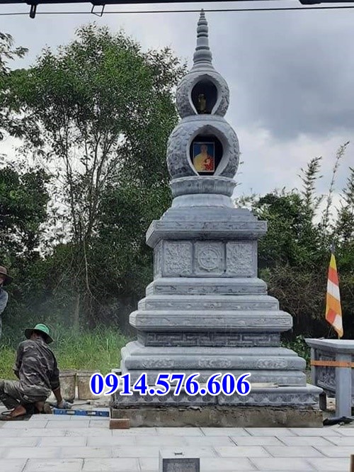 4242 tháp đá để thờ lưu giữ tro hài cốt sư bố mẹ ông đẹp bán trà vinh