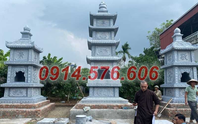 4242 tháp đá để thờ lưu giữ tro hài cốt sư bố mẹ ông đẹp bán trà vinh