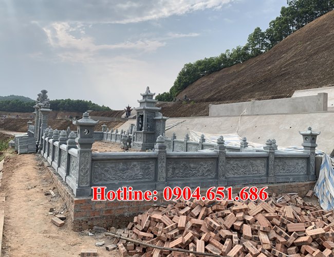 20 lăng mộ đá đẹp bán tại Thái Nguyên - Khu lăng mộ gia đình