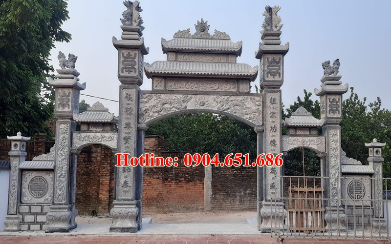 Xây cổng đá nhà thờ họ đẹp tại Hải Phòng - 15 Mẫu cổng nhà thờ họ đẹp