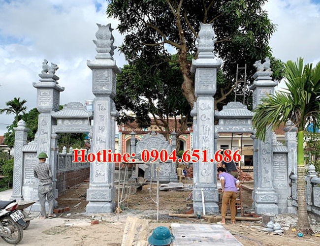 Xây cổng đá nhà thờ họ đẹp tại Hải Phòng - 15 Mẫu cổng nhà thờ họ đẹp