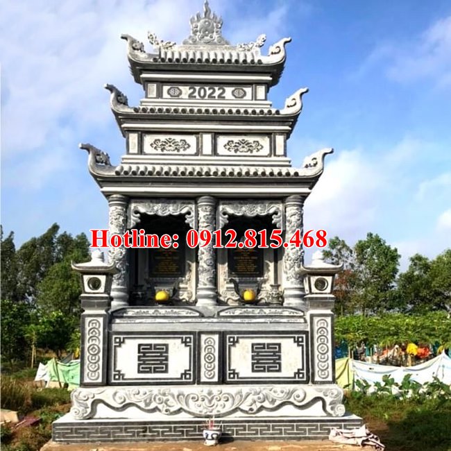 Mẫu mộ đá đẹp xây sẵn để tro cốt bán tại Đắk Lắk - Mộ đá để hài cốt