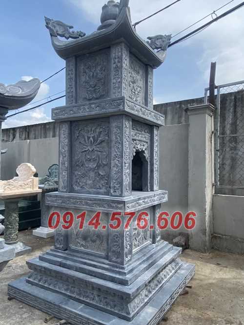 mẫu 937 tháp mộ đá cất giữ đựng để thờ lưu giữ tro hài cốt sư ba má