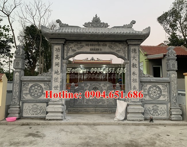 Cổng nhà thờ họ tại Thái Nguyên - Địa chỉ làm cổng nhà thờ họ