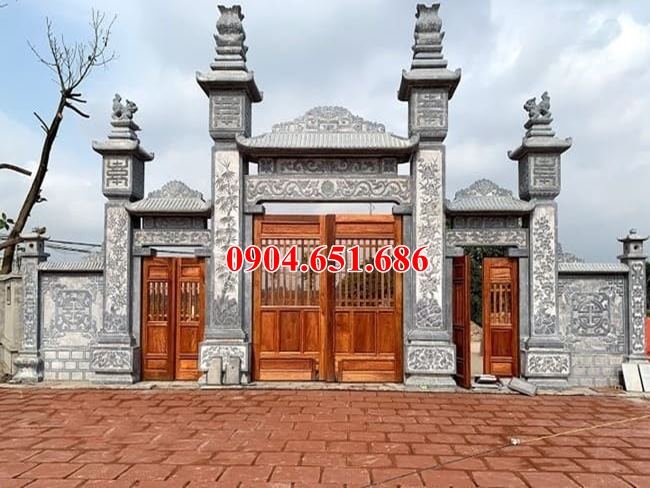 Địa chỉ thiết kế thi công làm cổng chùa, cổng đình theo yêu cầu