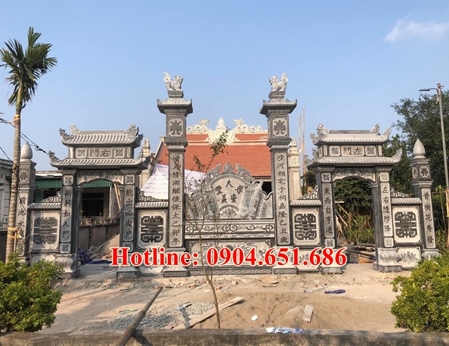 Xây mẫu cổng đá nhà thờ họ đẹp tại Hà Nội - 30 Mẫu cổng đá đẹp