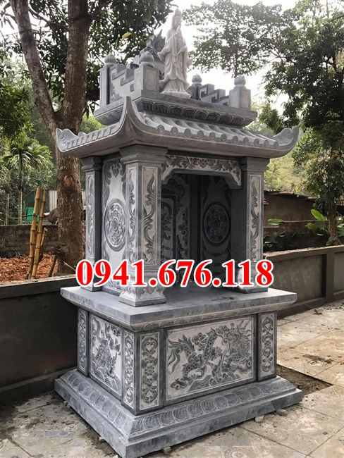 mẫu 006 mộ bằng đá đẹp bán cần thờ ba má song thân phu thê để tro cốt