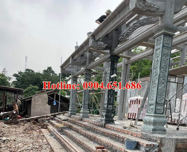 88 Cột đá đẹp bán tại Vĩnh Phúc - Bán, lắp đặt cột đá, cột đồng trụ đá