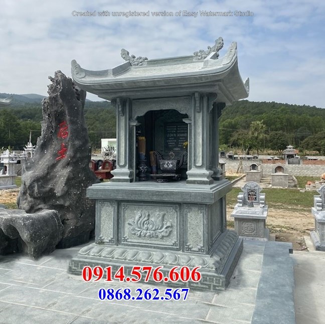 mẫu 076 tháp mộ đá để thờ tro cốt bán an giang ông bà bố mẹ song thân