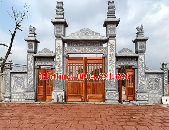 Lắp đặt cổng đá đẹp tại Lạng Sơn - 12 Mẫu cổng đá nhà thờ họ đẹp