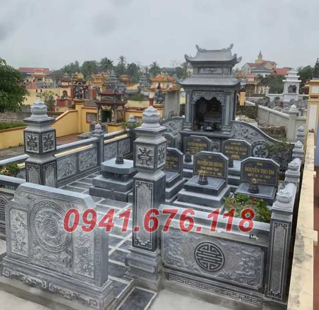 mẫu 659 lăng mộ bằng đá đẹp cà mau ông bà bố mẹ tro cốt song thân