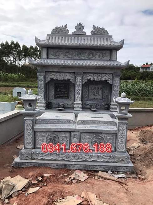 mẫu 459 lăng mộ đá đẹp bán đắk lắk ông bà bố mẹ gia đình mồ mả phu thê