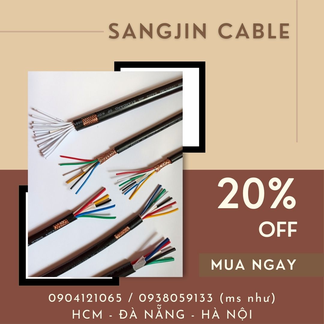 Dây cáp điều khiển chống nhiễu 2 lõi đến 30 lõi tiêu chuẩn Hàn Quốc