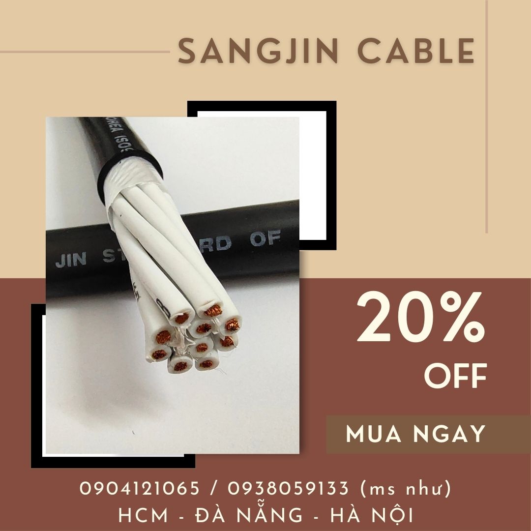 Dây cáp điều khiển chống nhiễu 2 lõi đến 30 lõi tiêu chuẩn Hàn Quốc