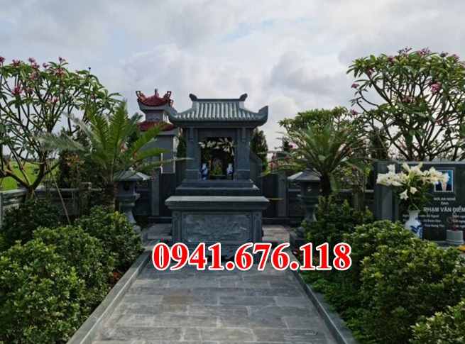 mẫu 386 lăng mộ dòng họ ông bà bố mẹ bằng đá đẹp bán hà giang