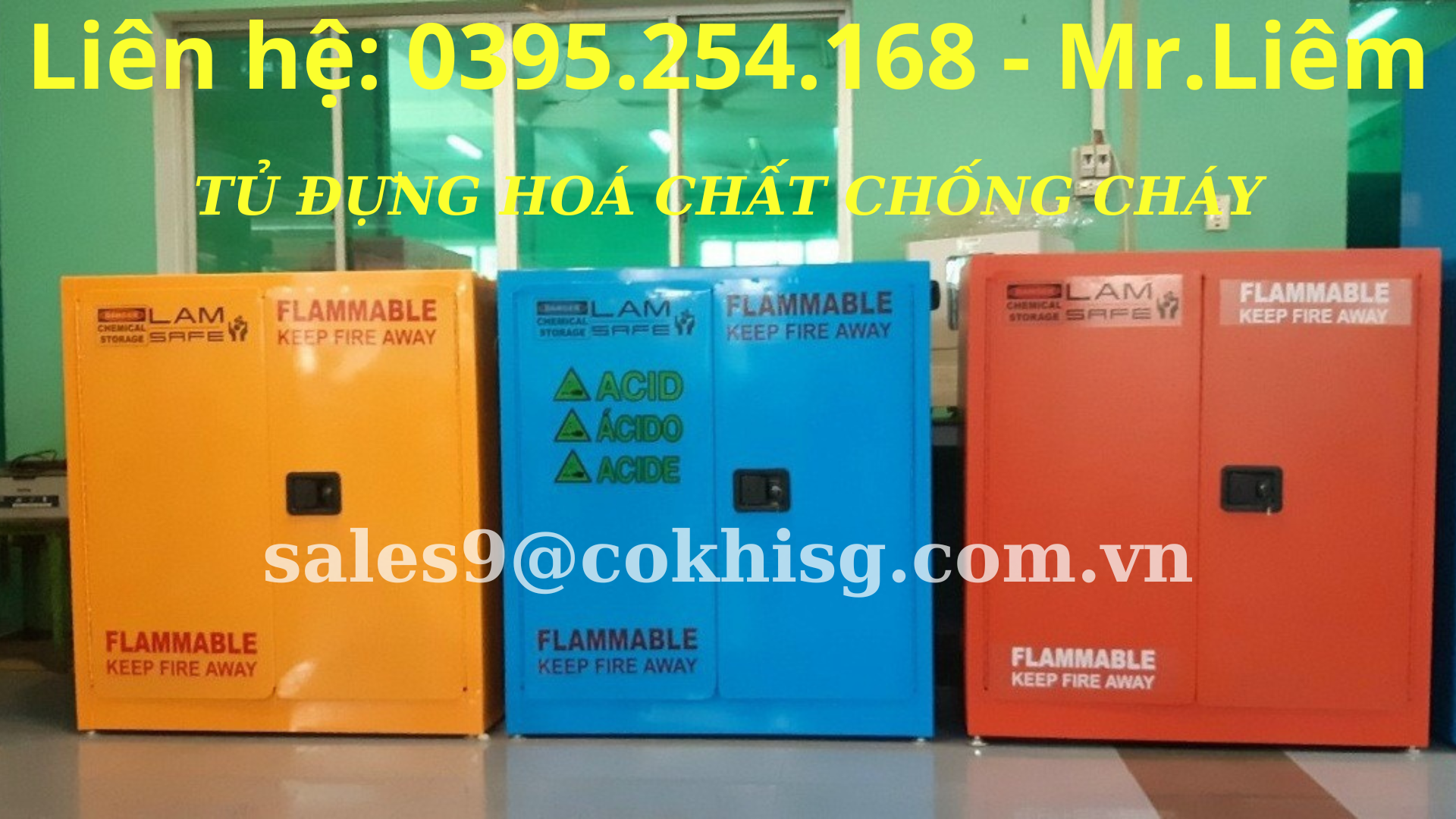 Tủ đựng dung môi chống cháy bảo đảm an toàn cho môi trường xung quanh