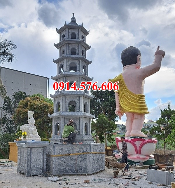 mẫu 577+ tháp mộ đá để thờ cất tro cốt bán kon tum bảo tháp sư
