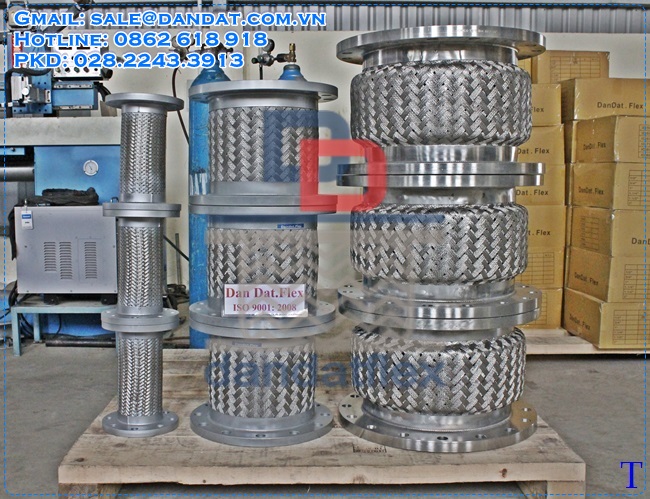 Khớp chống rung máy phát điện/ống inox chịu nhiệt/khớp nối giãn nở