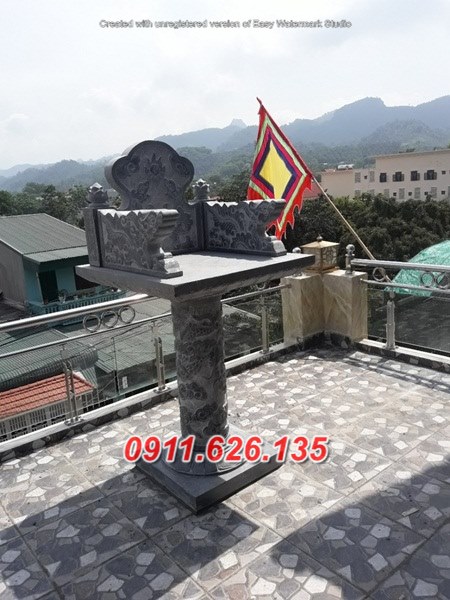 Mẫu cây hương miếu thờ bằng đá đẹp bán tại kon tum