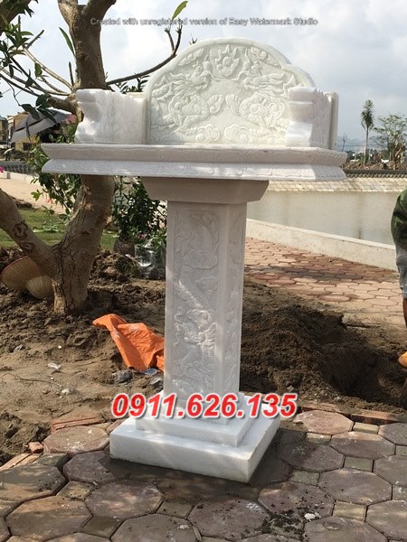 Mẫu cây hương miếu thờ bằng đá đẹp bán tại kon tum