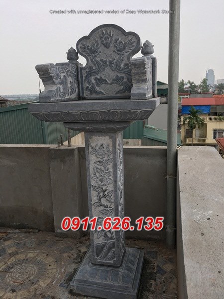Mẫu cây hương miếu thờ bằng đá đẹp bán tại kon tum