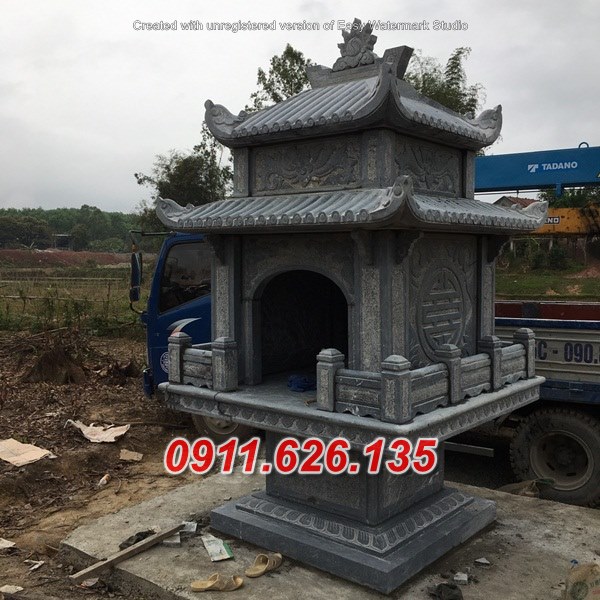 Mẫu cây hương miếu thờ bằng đá đẹp bán tại kon tum