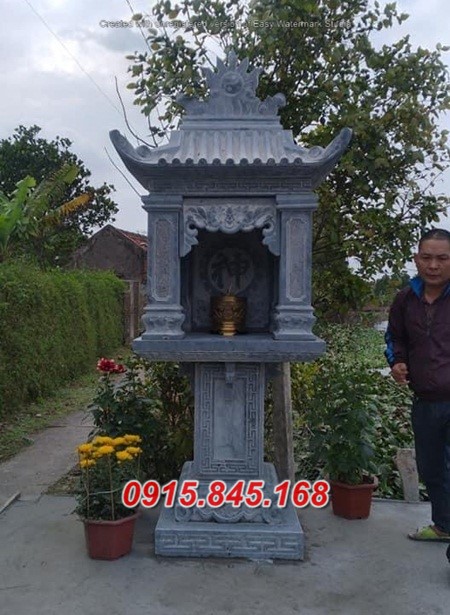 Mẫu 532 miếu thờ thần linh bằng đá đẹp vĩnh long bán bàn thờ thiên địa