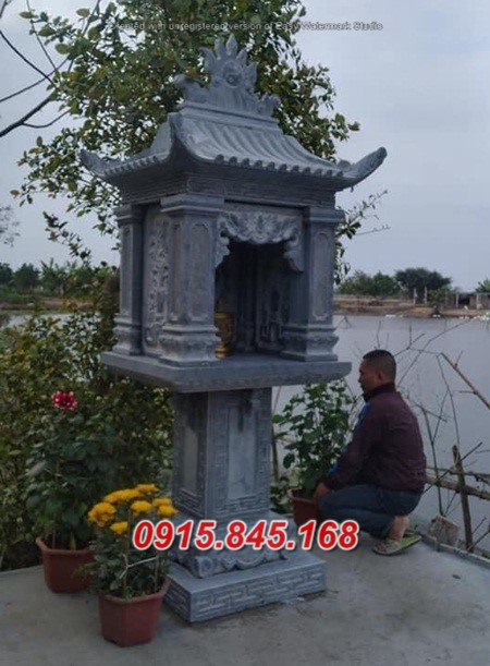 Mẫu 532 miếu thờ thần linh bằng đá đẹp vĩnh long bán bàn thờ thiên địa